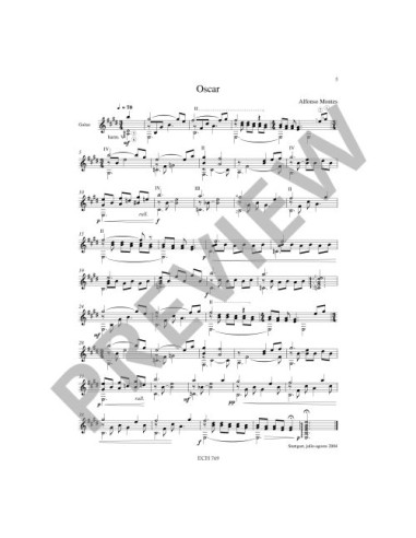 MONTES A.-Dirges (5) per chitarra