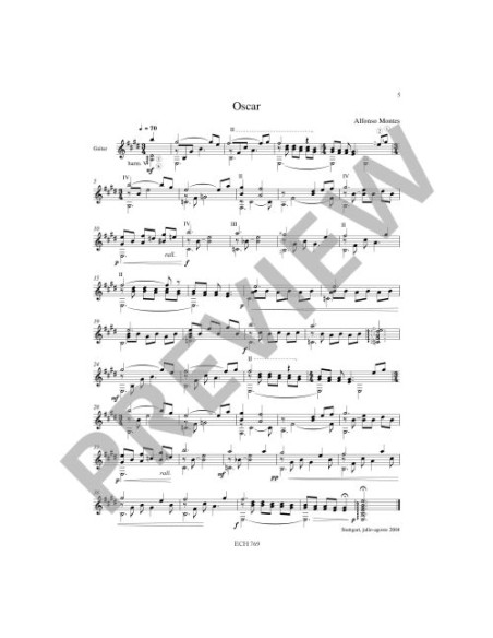 MONTES A.-Dirges (5) per chitarra