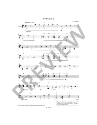 RAGO A.-Set Pieces (Concorso 2009) per Chitarra