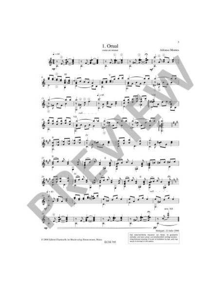 MONTES A.-Suite Tribute per Chitarra