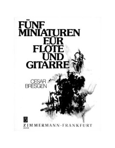 BRESGEN C.-Miniatures (5) per flauto e chitarra