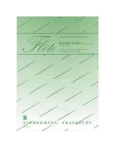KLEINKNECHT J.F.-Sonata in D Major for Flute and Piano (Zahn)