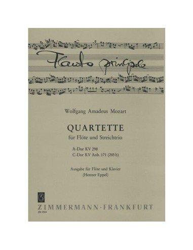 MOZART W.A.-Quartets (K.298) in A Major and (K.171) in C Major for Flute and Piano (Eppel)