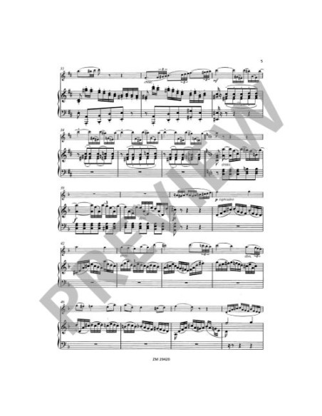 SAINT SAENS C.-Odelette Op.162 per flauto e pianoforte (Richter)