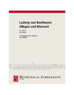 BEETHOVEN L.V.-Allegro und Menuett G-Dur für 2 Flöten (Walther)