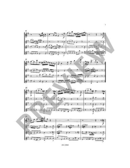 KING FREDERICK THE GREAT-Quartet for 4 Flutes (Michael)