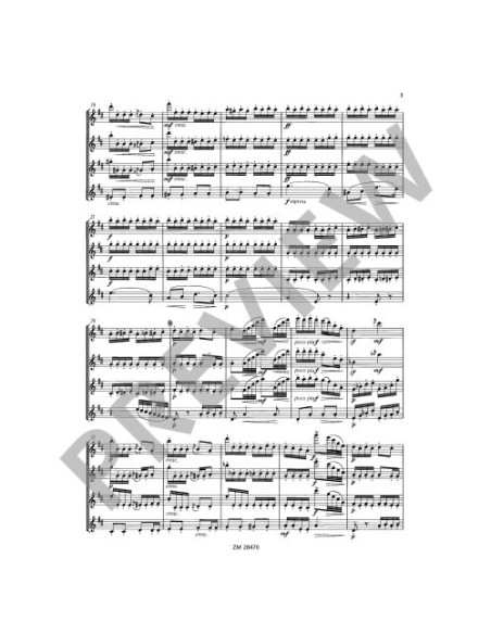 TCHAIKOVSKY P.I.-The Nutcracker Op.72 (2 Dances) for 4 Flutes (Geller)