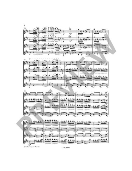 TCHAIKOVSKY P.I.-The Nutcracker Op.72 (2 Dances) for 4 Flutes (Geller)