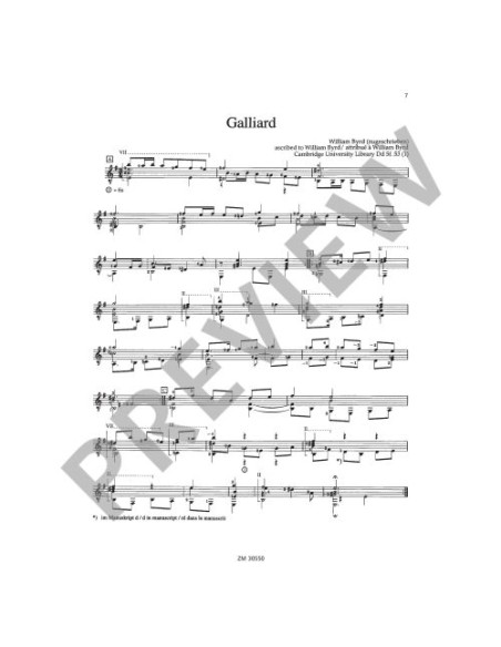 BYRD W.-The Woods so Wild (Dance and Variations) per chitarra (Dausend)