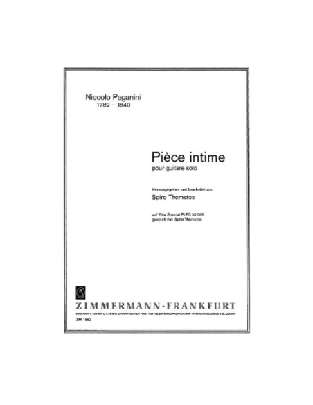 PAGANINI N.-Brano Intimo per Chitarra (Thomatos)