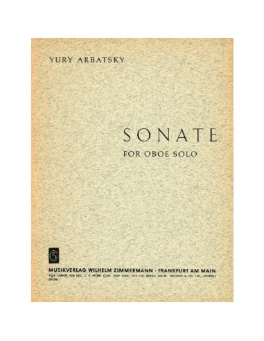 ARBATSKY Y.-Sonate für Oboe