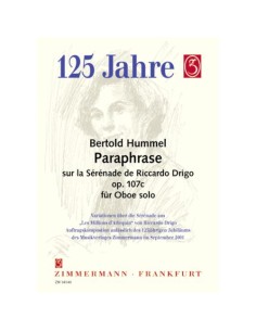 HUMMEL B.-Parafrasis Op.107c sobre la Serenata de Drigo para Oboe