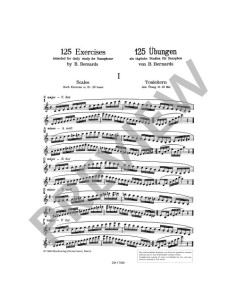 BERNARDS B.-Exercices (125) pour saxophone 2