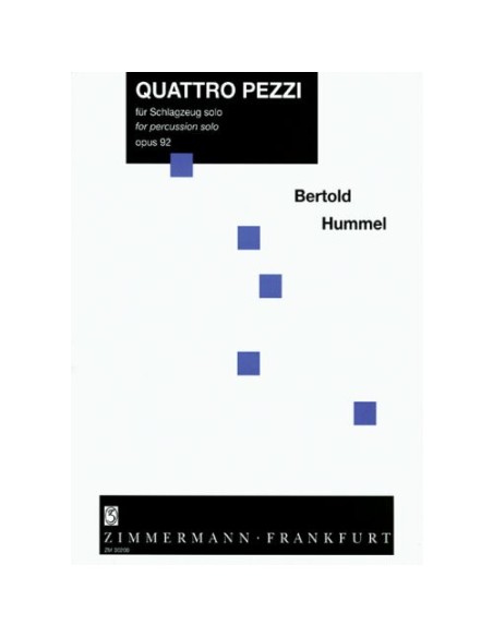 HUMMEL B.-Pezzi (4) Op.92 per percussionista