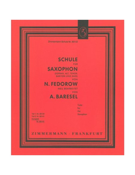 FEDOROW N.-Tutor for the Saxophon (Method) for Saxophone