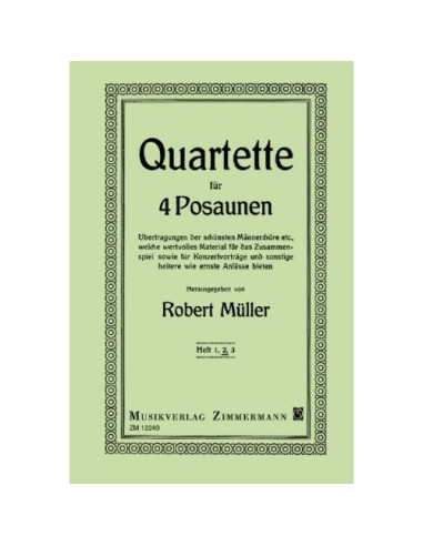MULLER R.-Cuartetos Selectos 2º para 4 Trombones
