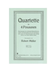 MULLER R.-Select Quartets 3rd for 4 Trombones