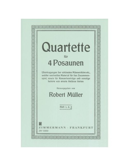 MULLER R.-Select Quartets 3ème pour 4 trombones