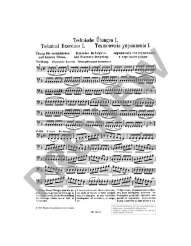 MULLER R.-Technical studies Vol.1 for Trombone
