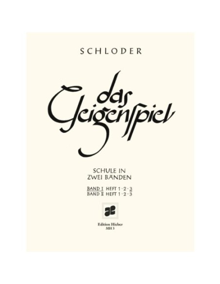 SCHLODER J.-Das Geigenspiel (Method) Vol.1º Part 3ª for Violin