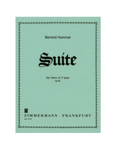 HUMMEL B.-Suite in Op.64 per corno in fa