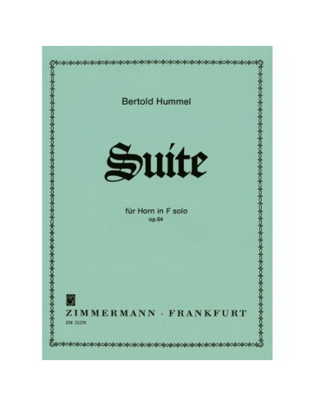 HUMMEL B.-Suite in Op.64 per corno in fa