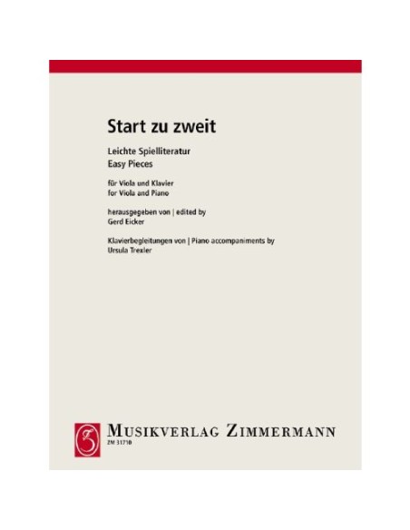 EICKER G.-Start zu Zweit (Pezzi facili) per viola e pianoforte