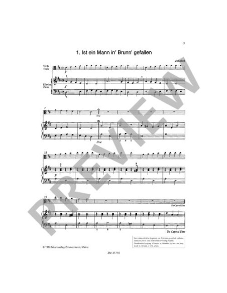 EICKER G.-Start zu Zweit (Pezzi facili) per viola e pianoforte