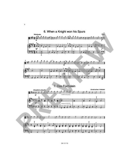 EICKER G.-Start zu Zweit (Pezzi facili) per viola e pianoforte
