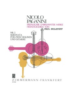 PAGANINI N.-Sérénade n° 2 pour 2 violons et guitare (Bulatoff)