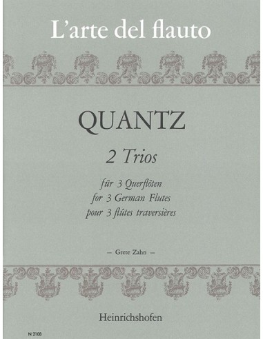 QUANTZ J.J.-Trios (2) for 3 Flutes (Zahn)