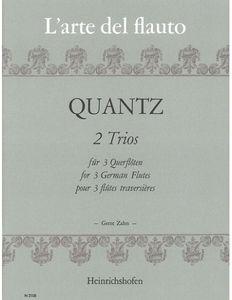 QUANTZ J.J.-Trios (2) for 3 Flutes (Zahn)