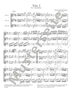 QUANTZ J.J.-Trios (2) for 3 Flutes (Zahn) 2
