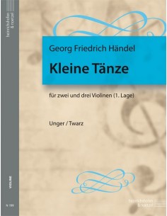 HAENDEL G.F.-Kleine Tänze (1. Lage) für 2 oder 3 Geigen