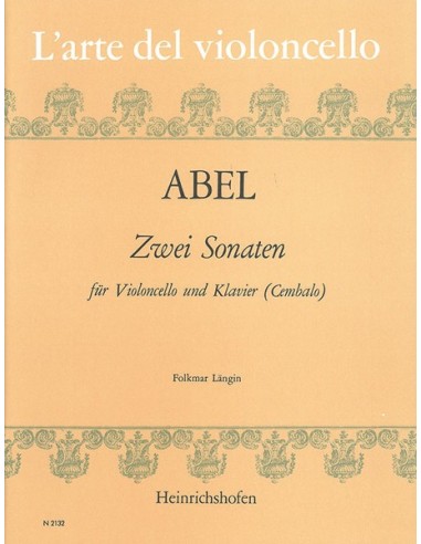 ABEL C.F.-Sonate (2) per violoncello e pianoforte