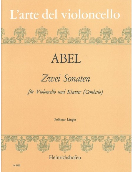 ABEL C.F.-Sonate (2) per violoncello e pianoforte