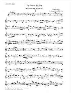 BLASIUS F.-Easy Duos (6) per 2 clarinetti 2