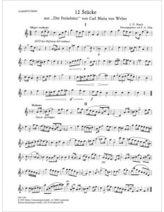 BUSCH & WEBER-Pieces from "Der Freischutz" for 2 Clarinets 2