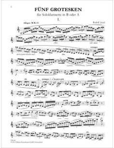 JETTEL R.-Grotesken (5) para Clarinete 2
