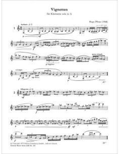 PFITZNER H.-Clarinet vignettes in A 2