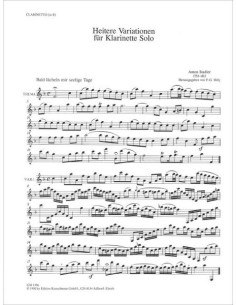 STADLER A.-Variations for Clarinet 2