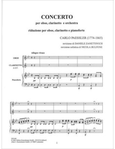 PASSLER C.-Concerto per 2 clarinetti (oboe e clarinetto) e pianoforte (Bulfone/Zanettovich) 2
