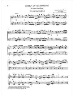 FISCHER J.C.-Divertis (7) per 2 Flauti 2