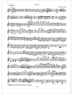 DEVIENNE F.-Duos (3) para Flauta y Violin 2