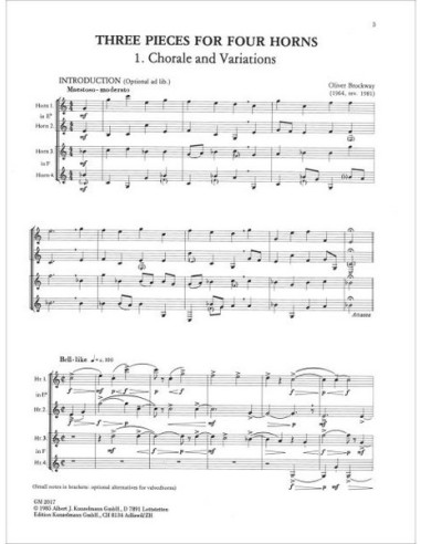 BROCKWAY O.-Pezzi (4) per 4 corna