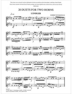 RYNKIEWICZ R.-Duets (20) pour 2 cors 2