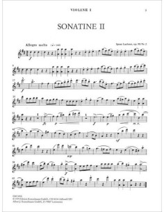 LACHNER I.-Sonatina Op.90 nº 2 en Re Mayor para 3 Violines 2