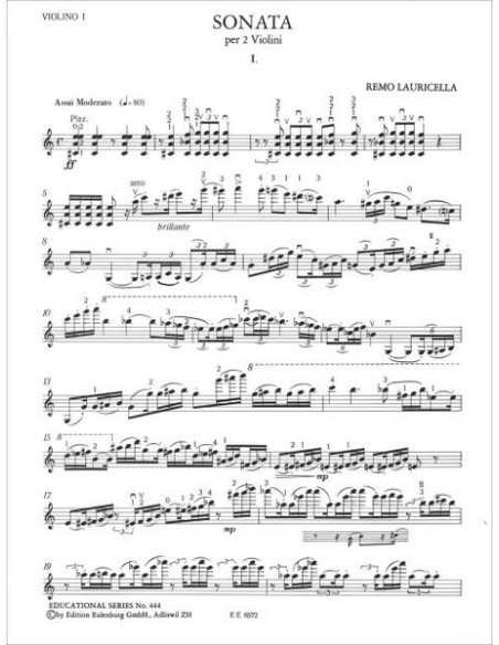 LAURICELLA R.-Sonata per 2 Violini