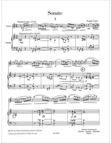 JETTEL R.-Sonata per violino e pianoforte