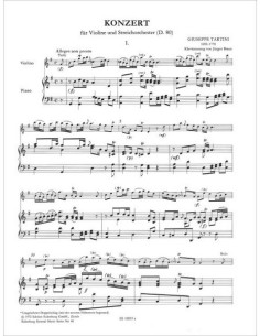 TARTINI G.-Konzert G-Dur für Violine und Klavier 2
